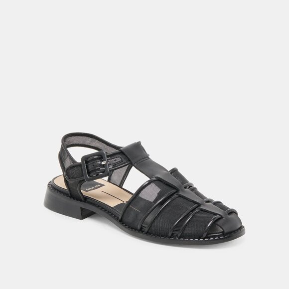 NEW DOLCE VITA Holish Mesh Fisherman Sandals IN onyx for women 1025 3t2 - Picture 6 of 14
